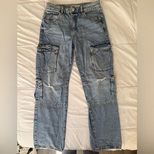 Garage Blue Cargo Jeans